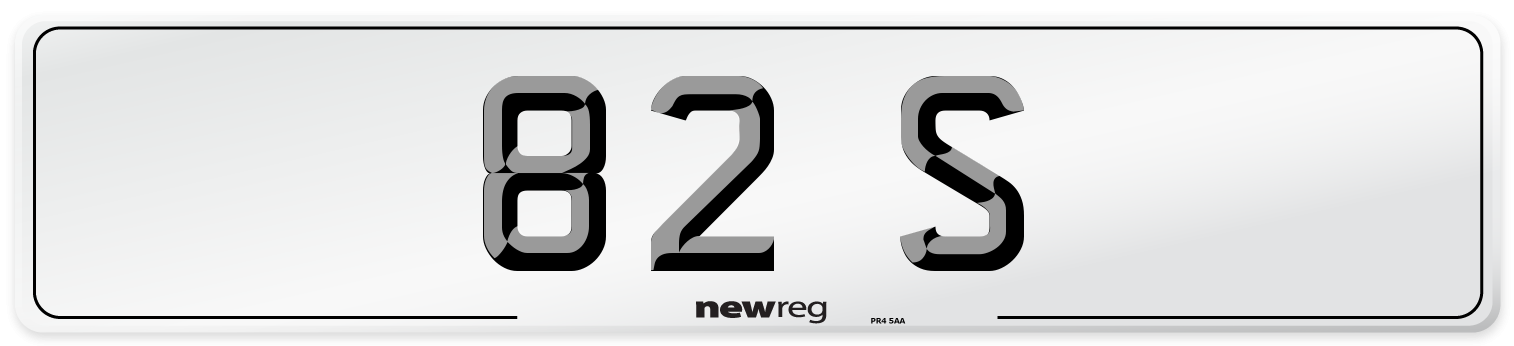 82 S Number Plate from New Reg